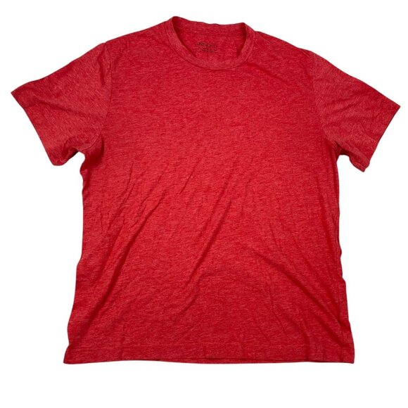 Untuckit Men T-Shirt Medium Red Heathered Short Sleeve Casual Pullover Crew Neck - Picture 1 of 8
